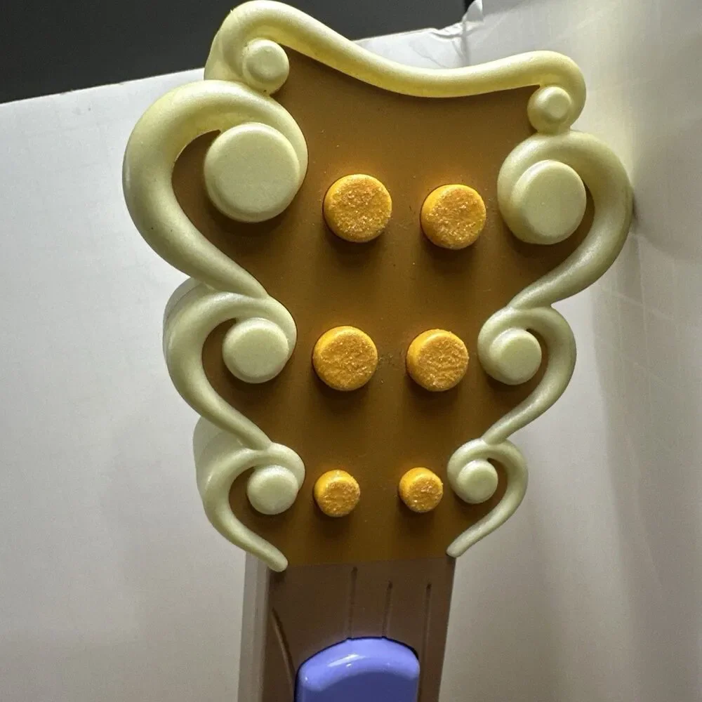 Disney Store Interactive Musical light up Guitar Rapunzel Tangled, TESTED, WORKS